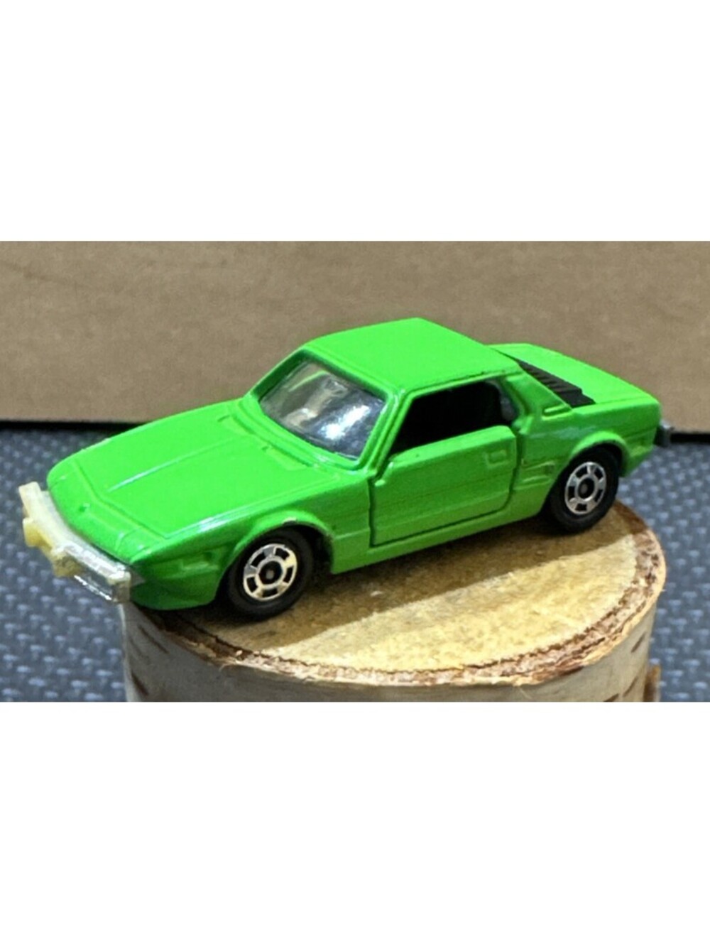 Vintage Tomica No. F28 Fiat X1/9 | 1977 Japan | Bright Green | 1/59 Scale